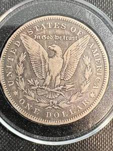 1892-O US MORGAN SILVER DOLLAR IN AIRTITE