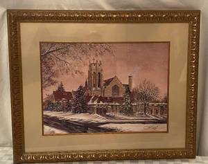 lot 28 image: Susan T. Amidon Print-Signed and NumberedMount Olivet Lutheran Church
