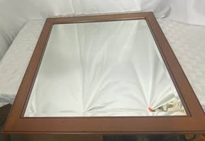 lot 30 image: 30 x 30 Framed Mirror