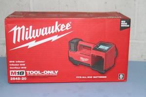 Milwaukee M18 Cordless 18V Tire Inflator w High Efficiency 150PSI Motor - Model 2848-20 - NEW in Box