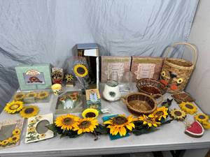 Large Assortment of Sunflower Decor