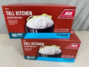 2 New Boxes of Trash Bags