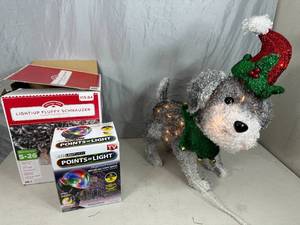 Light Up Fluffy Schnauzer & LED Lightshow