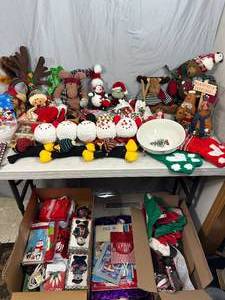 Huge Assortment of Holiday Decor, Gift Bags, And Much More