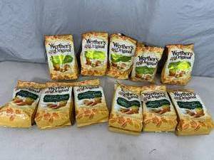 11 Assorted Bags of Limited Edition Werthers Carmels & Hard Candy