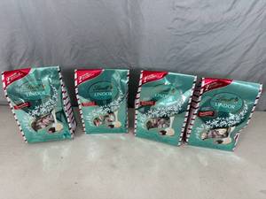 4 Bags of Lindt Lindor Limited Edition Peppermint Assorted Chocolate Truffles