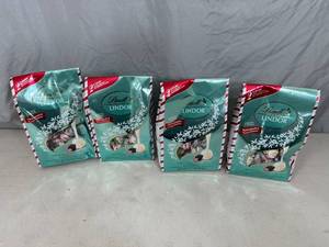 4 Bags of Lindt Lindor Limited Edition Peppermint Assorted Chocolate Truffles