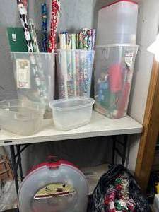 3 Wrapping Paper Holders Full and Wreath Holder