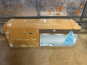 Large 7.5 Foot Pre Lit Christmas Tree