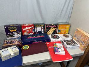 Board Games, Puzzles, Books, etc
