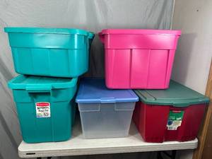 5 Totes with Lids