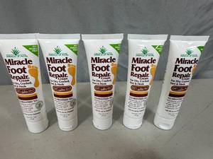 5 New Bottles of Miracle Foot Repair Cream