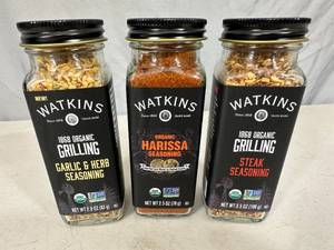 3 New Watkins Grilling Spices