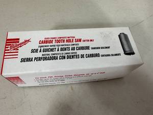 New Milwaukee Carbide Tooth Hole Saw 1 -18