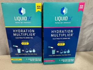 2 New Liquid IV Hydration Multiplier Drink Mix