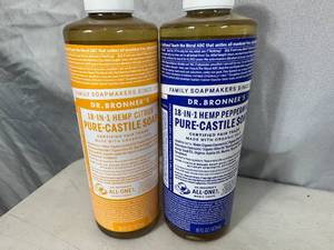 2 New Bottles of Dr. Bronners Liquid Soap