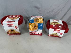 12 New Rubbermaid and Good Cook EveryWare Containers with Lids