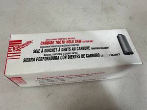 New Milwaukee Carbide Tooth Hole Saw 34