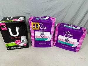 4 New Packs of Feminine Products