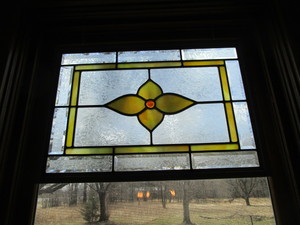 lot 27 image: Stained Glass Hanging