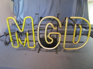 lot 35 image: MGD Neon Sign