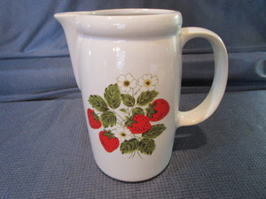 lot 80 image: McCoy Strawberry Pitcher