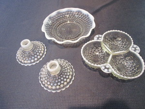 lot 83 image: Moonstone Relish, Candle Stands