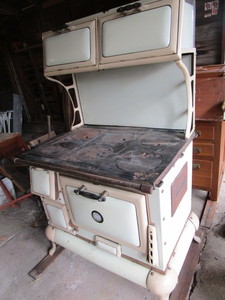 lot 13 image: Antique Enamel Stove