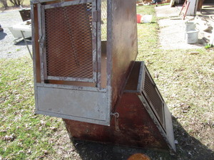 lot 259 image: Pair Custom Built Pet Kennels