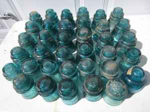 lot 269 image: Blue Insulators