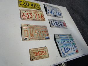 lot 273 image: Vintage Mn License Plates