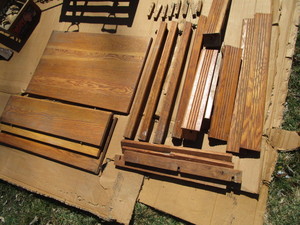 lot 278 image: Oak Table Quarter Sawn Components