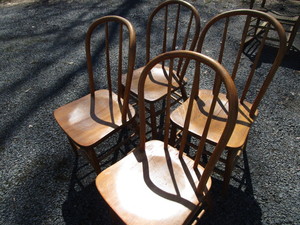 lot 279 image: Bentwood Kitchen Chairs