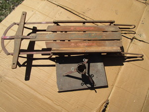 lot 294 image: Gladding Steel Runner Sled