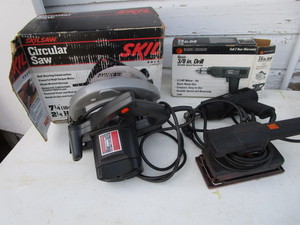 lot 313 image: Circular Saw, Drill, Sander