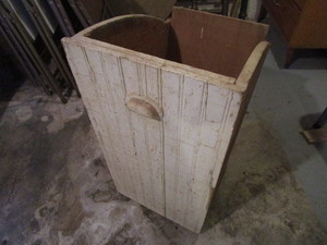 lot 339 image: Wooden Bin From Cupboard