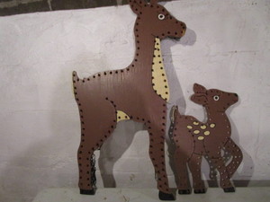 lot 342 image: Wooden Forms For Lite Deer