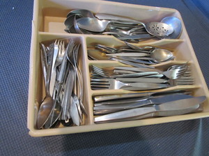 lot 150 image: Stainless Flatware