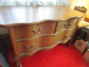 lot 9 image: Low Serpentine Dresser