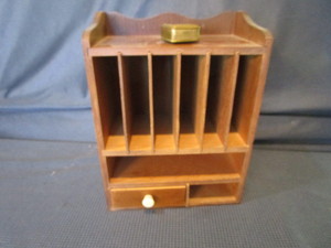 lot 156 image: Desk Organizer, Stamp Tin