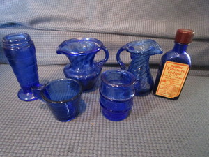 lot 176 image: Cobalt Glass