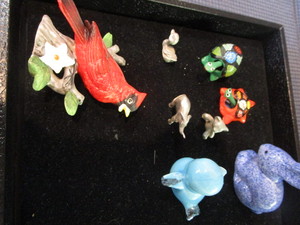 lot 183 image: Mini Pewter & Turtle Nodders
