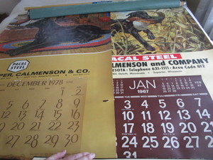 lot 197 image: Vintage Calendars, 1967 And 1978
