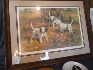 lot 208 image: Training At Cedar Ridge Print