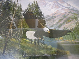 lot 209 image: Eagle Print By Derk