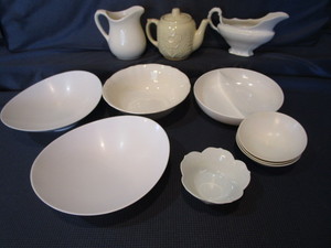 lot 222 image: Ironstone Pitcher, Gravy, Teapot