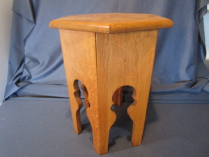 lot 239 image: Quarter Sawn Oak Stool