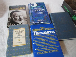 lot 397 image: Books Hemingway, Dictionary, Etiquette