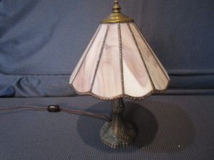 lot 411 image: Night Light Faux Stained Glass
