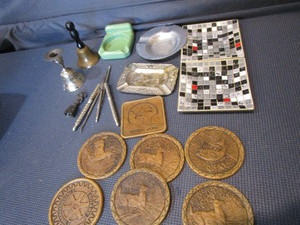 lot 414 image: Ashtrays With Green Tile